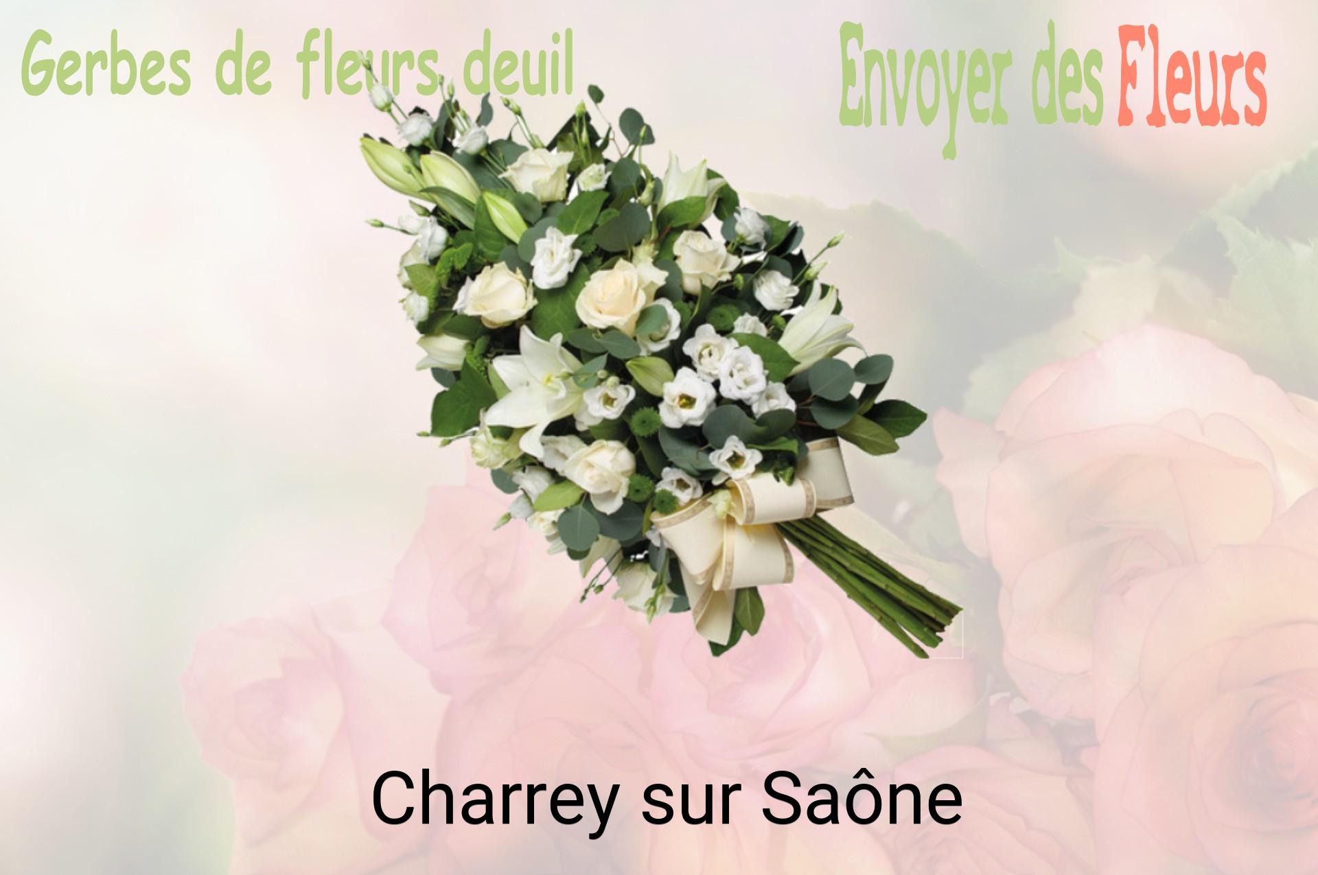Gerbe de fleurs de deuil livrée à Charrey-sur-Saône
